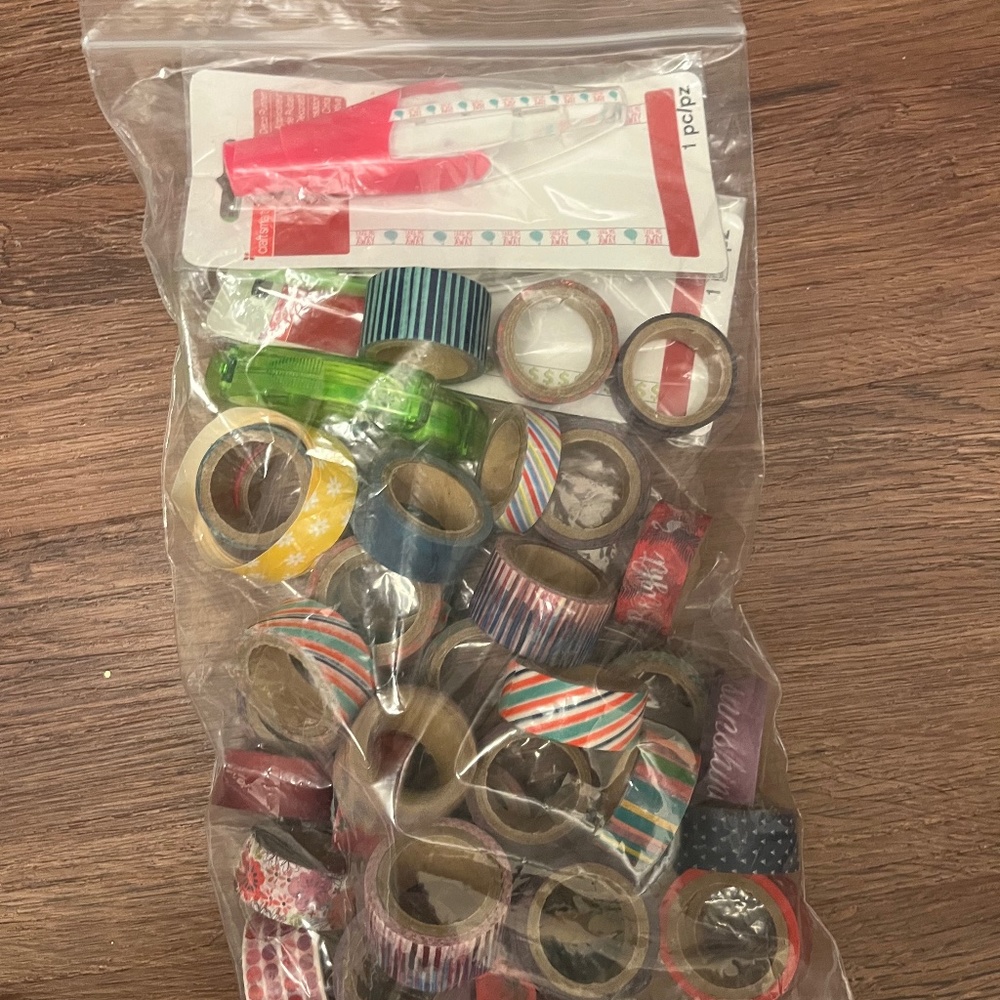 Bag of washi tape and deco runners
